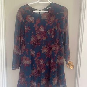 Long sleeved babydoll dress